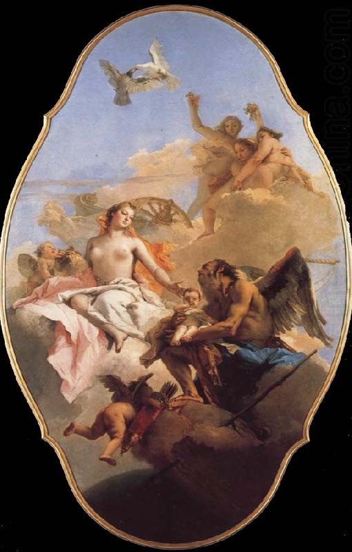 TIEPOLO, Giovanni Domenico An Allegory with Venus and Time china oil painting image